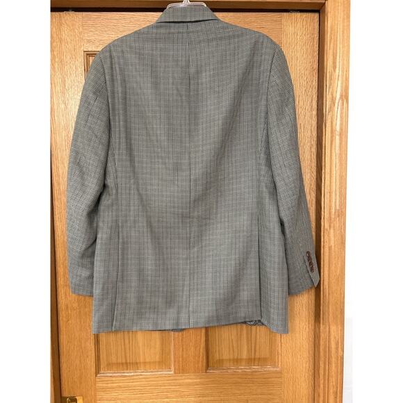 Ralph Lauren Blazer Mens 40L Gray Silk Wool Suit Jacket Coat - Picture 2 of 9
